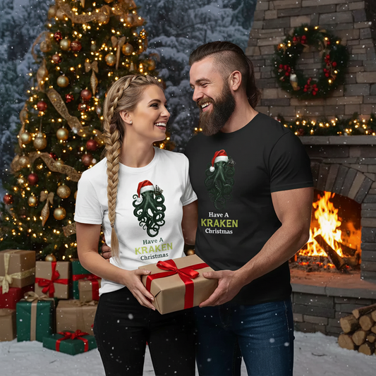 Kraken Christmas Holiday Tee