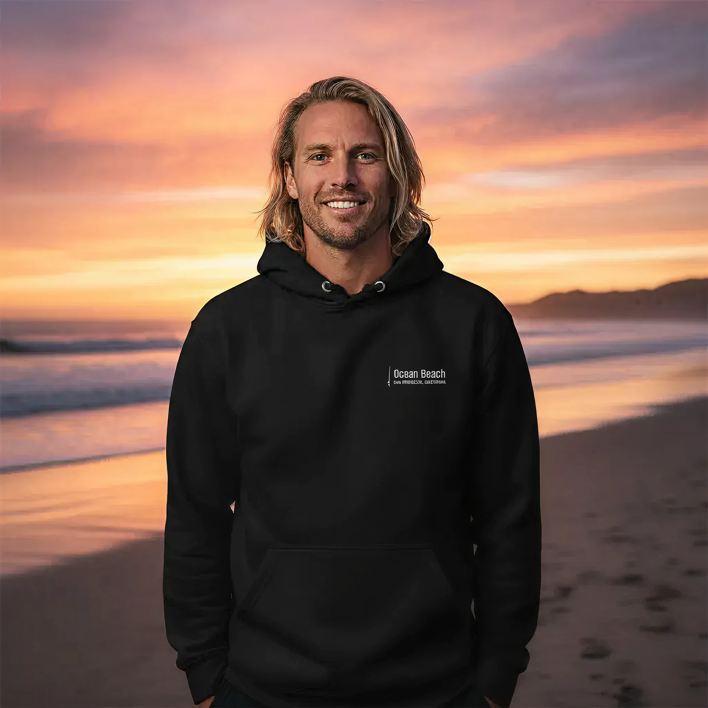 Ocean Beach Surf Spot Hoodie