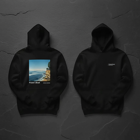 Private's Beach, Pleasure Point Surf Spot Hoodie