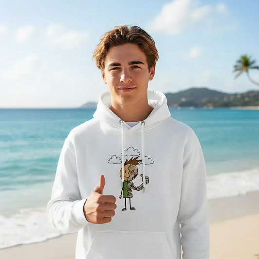Half Robot Boy Hero Hoodie
