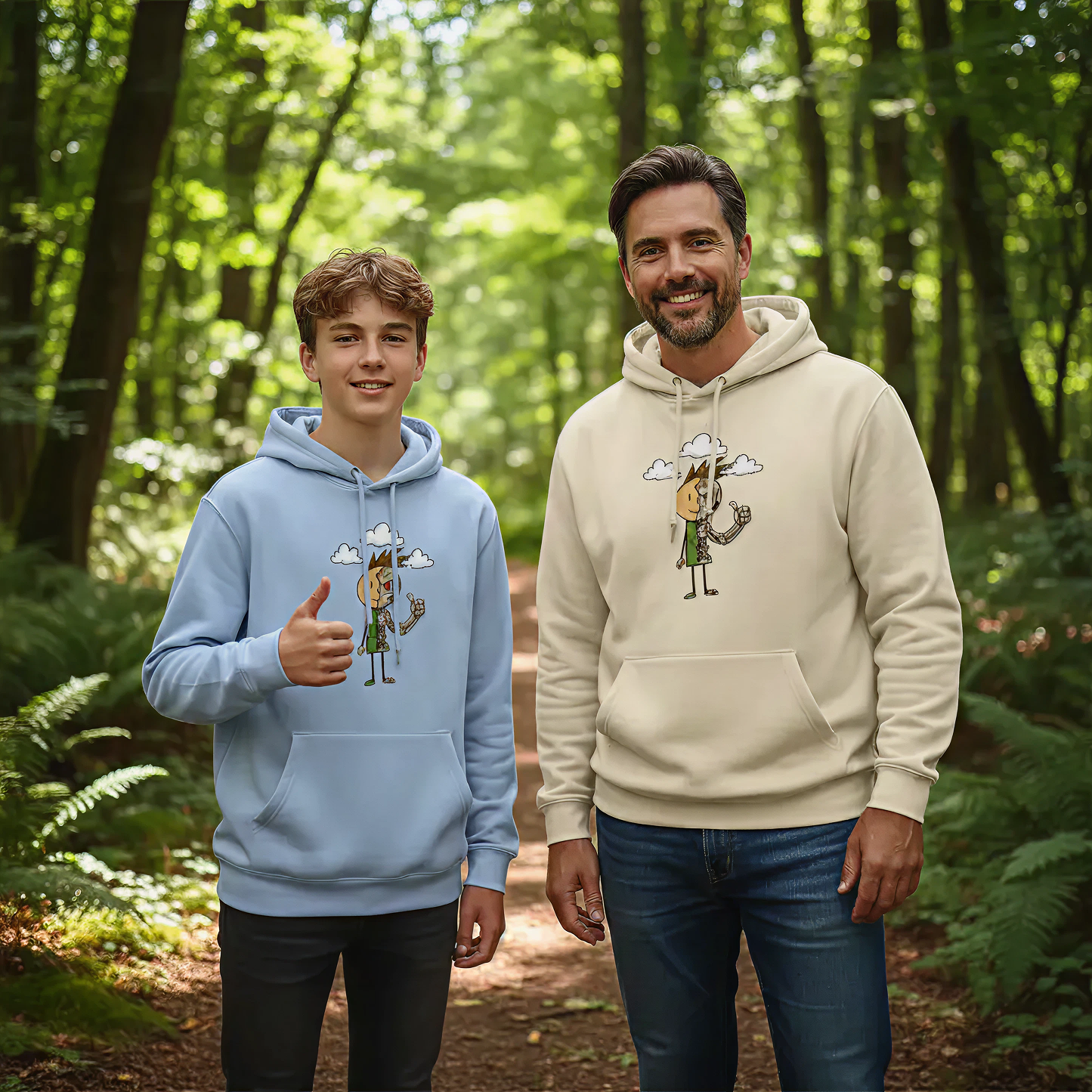 Half Robot Boy Hero Hoodie