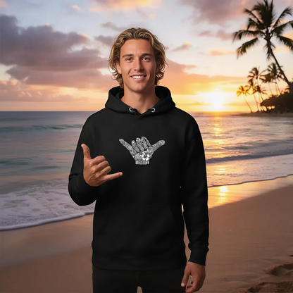Pacific Shaka Hoodie - Rooted in Aloha