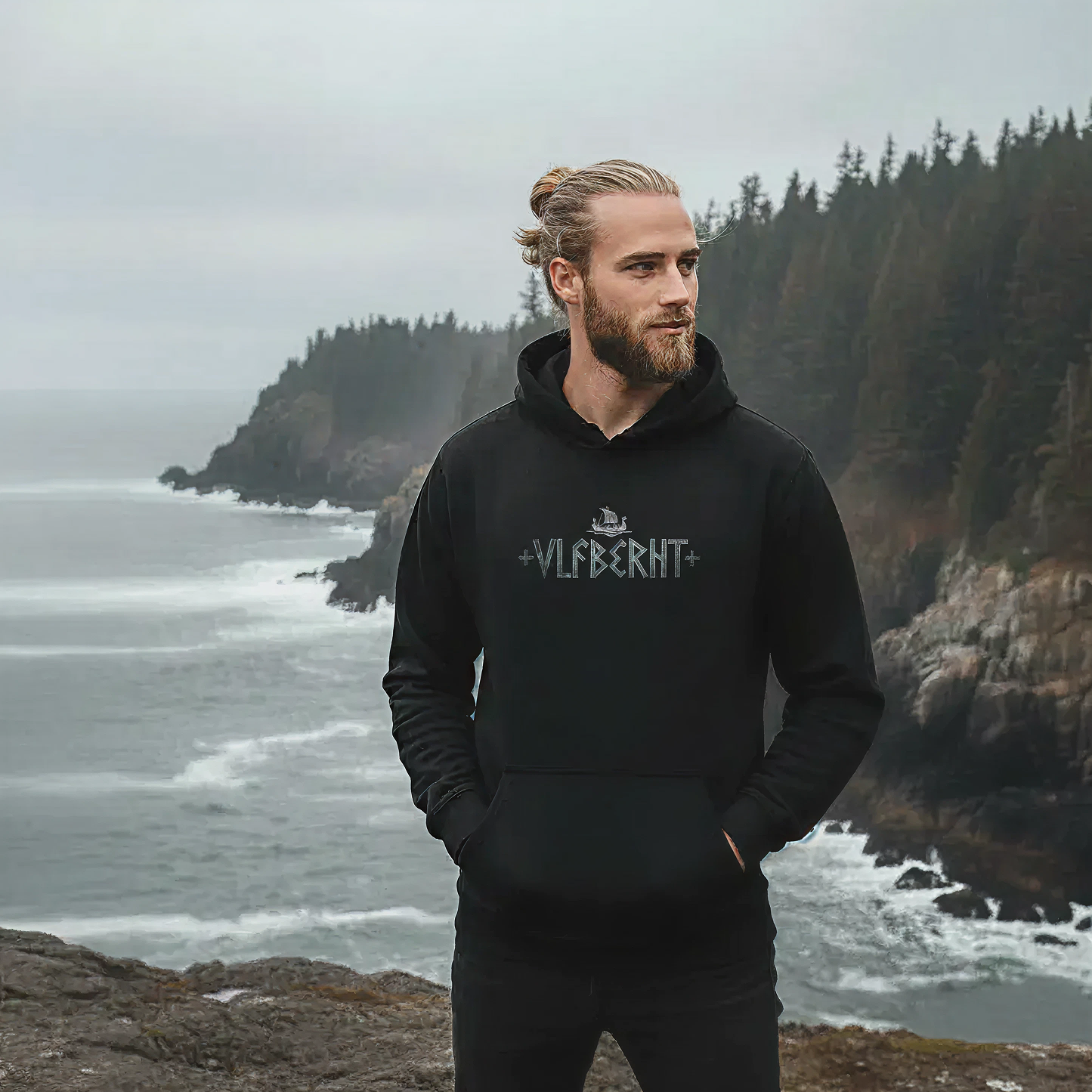 VLFBERHT Legendary Viking Sword Hoodie