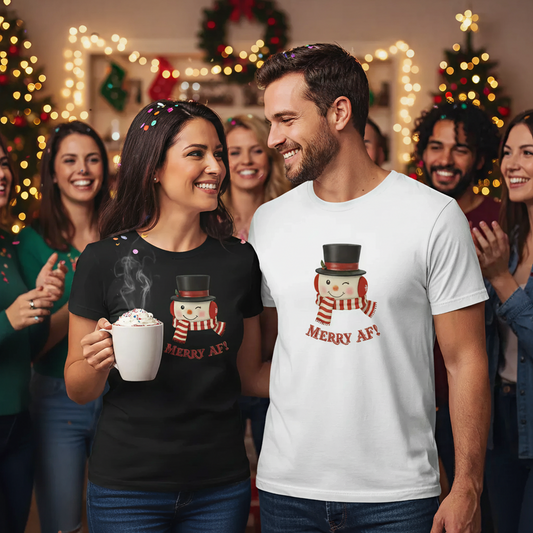 Holiday Retro Snowman Tee