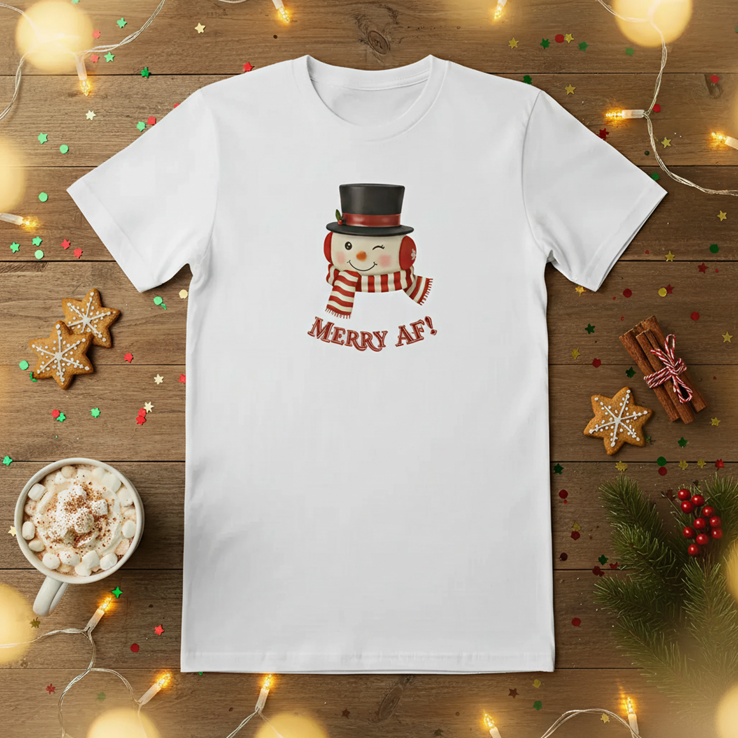 Holiday Retro Snowman Tee