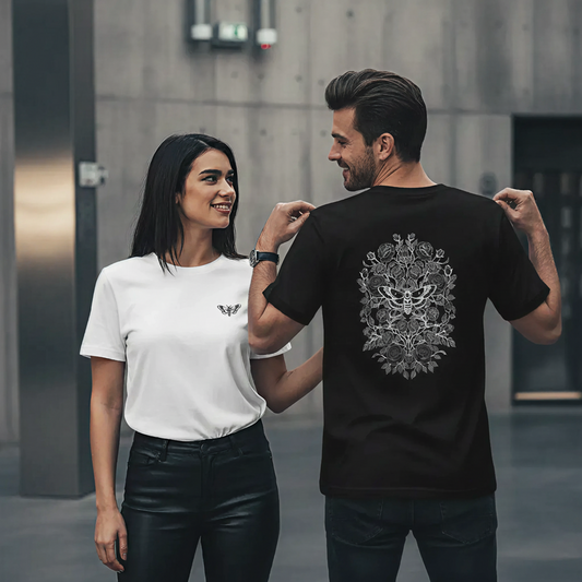 Death’s Head Hawk Moth & Roses Tee