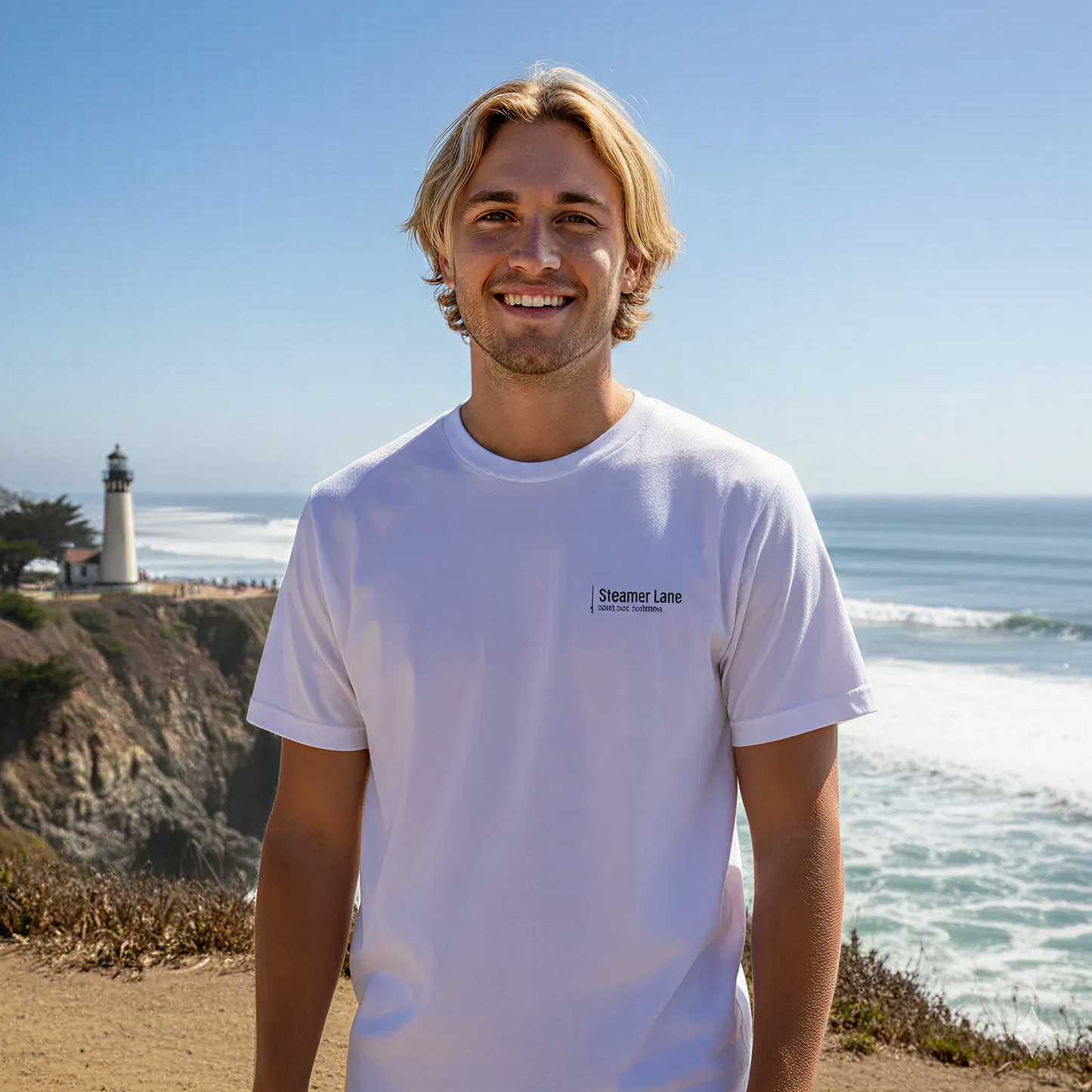 Steamer Lane At Sunset Surf Spot Tee