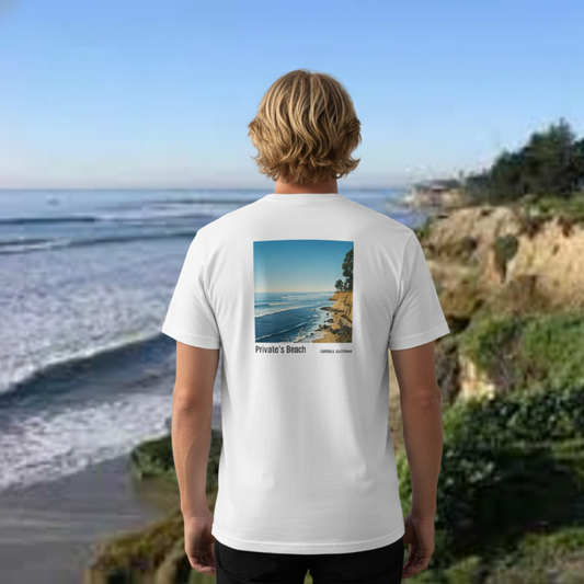 Private's Beach, Pleasure Point Surf Spot Tee