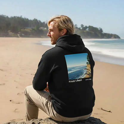 Private's Beach, Pleasure Point Surf Spot Hoodie