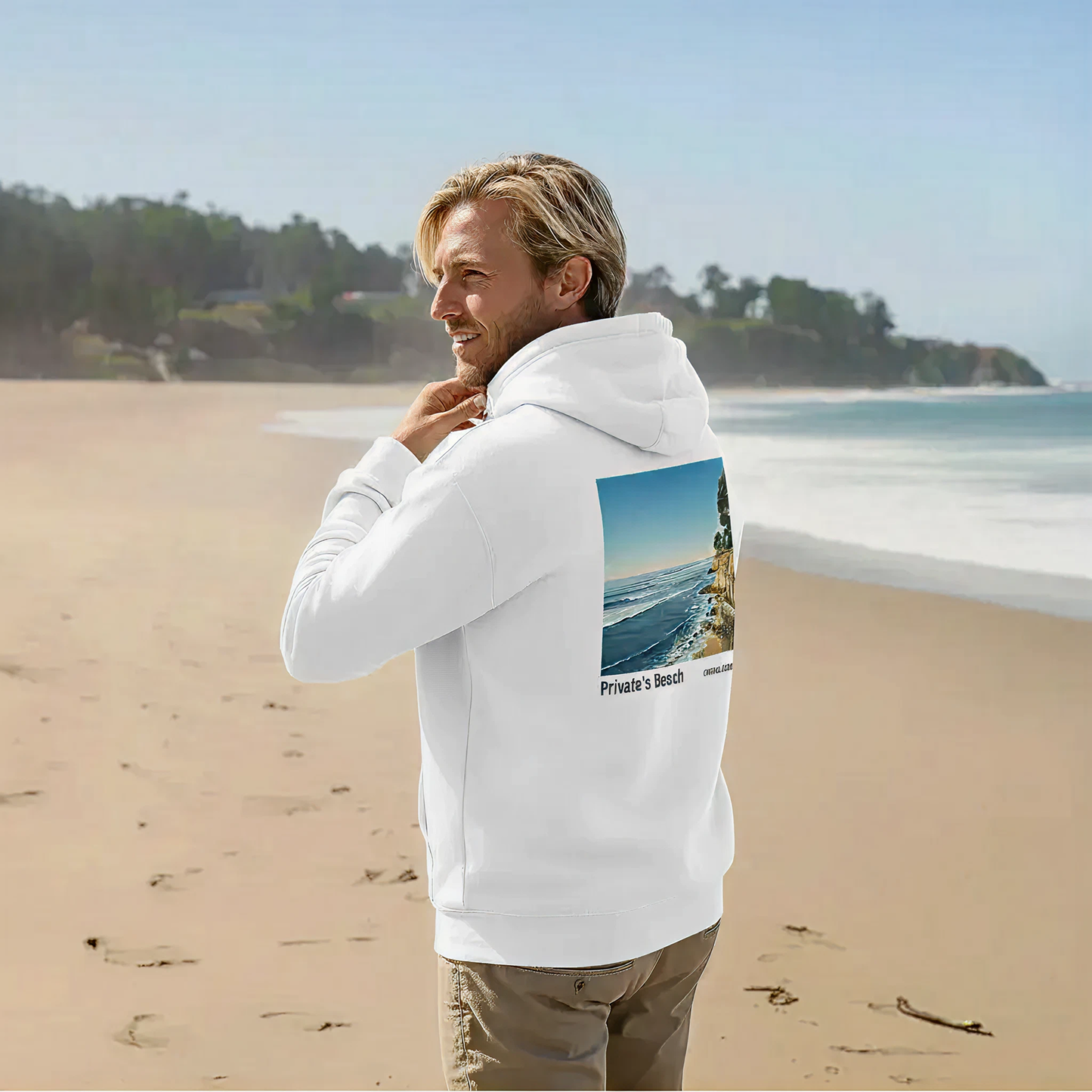 Private's Beach, Pleasure Point Surf Spot Hoodie